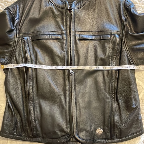 Women's Large L Harley-Davidson Leather Jacket 98136-03VW Front Vented Embossed - Picture 7 of 13